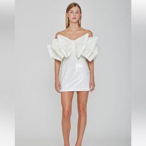 ROTATE Natalie bow dress